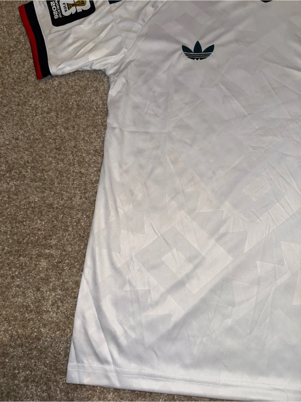 adidas Mexico White Black Red Retro Soccer Jersey